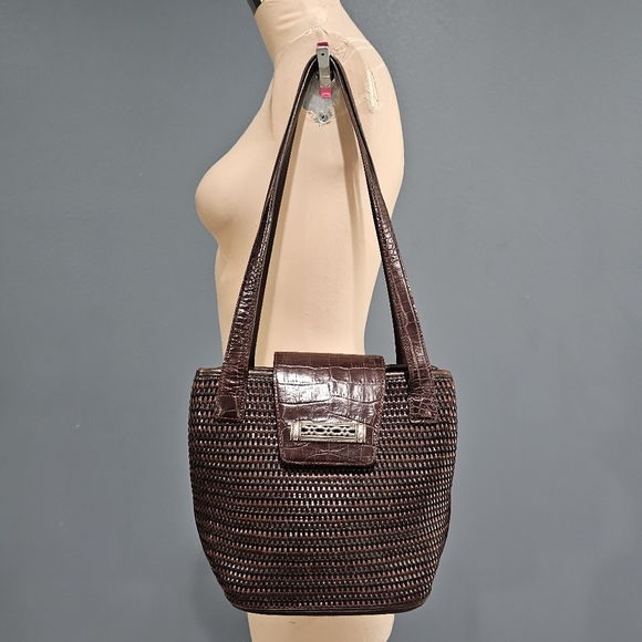 90'S Brighton Shoulder Bag Vintage genuine leather brown type Vintage Second Hand